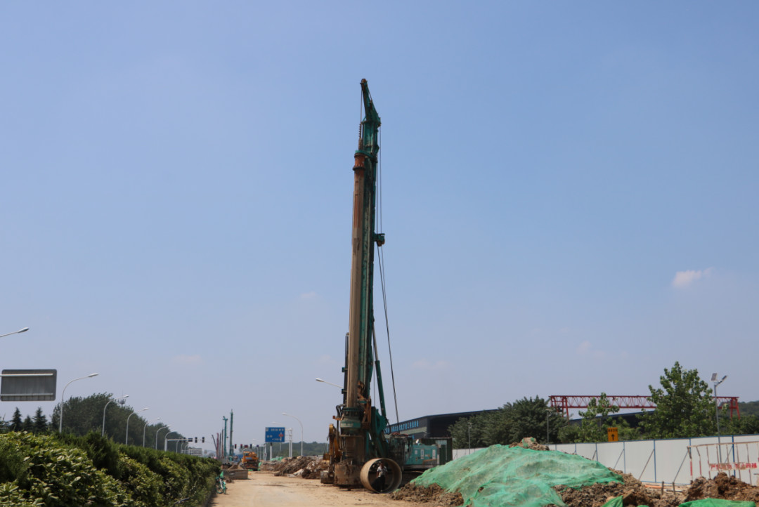 强悍体现赢青睐！云顶国际yd888智能360H旋挖钻助力南京312国道改扩建