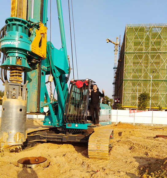 跨行创业，，，云顶国际yd888智能旋挖钻十个月帮他回本！