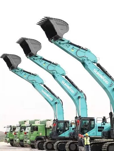 云顶国际yd888智能挖掘机亮相贵阳大数据科创城项目开工仪式