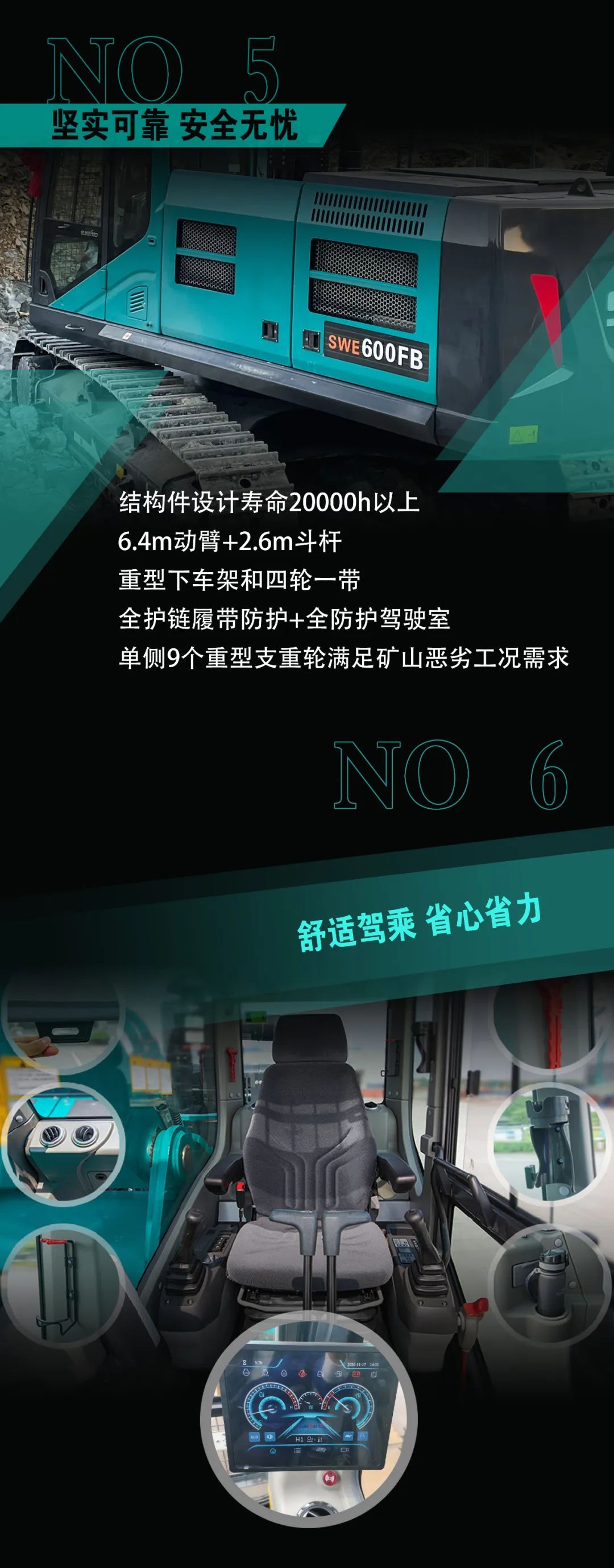 一图读懂 | 专为矿山重载施工而生！云顶国际yd888智能SWE600FB破碎锤重磅回归