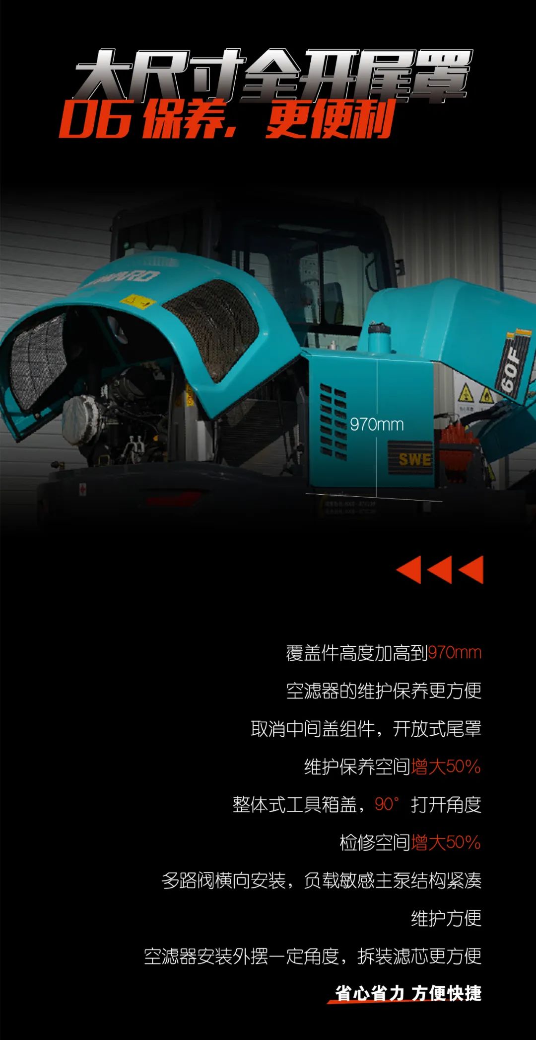 一图读懂 | 献礼七一 · 云顶国际yd888智能SWE60F挖掘机低碳来袭