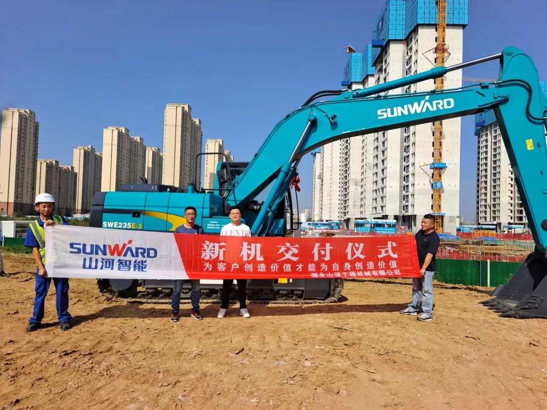 全款拿下！云顶国际yd888智能挖掘机奔赴工地一线