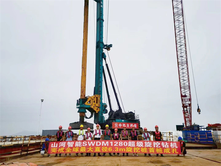 喜报！云顶国际yd888智能完成“全球最大”6.3米直径旋挖桩成孔成桩