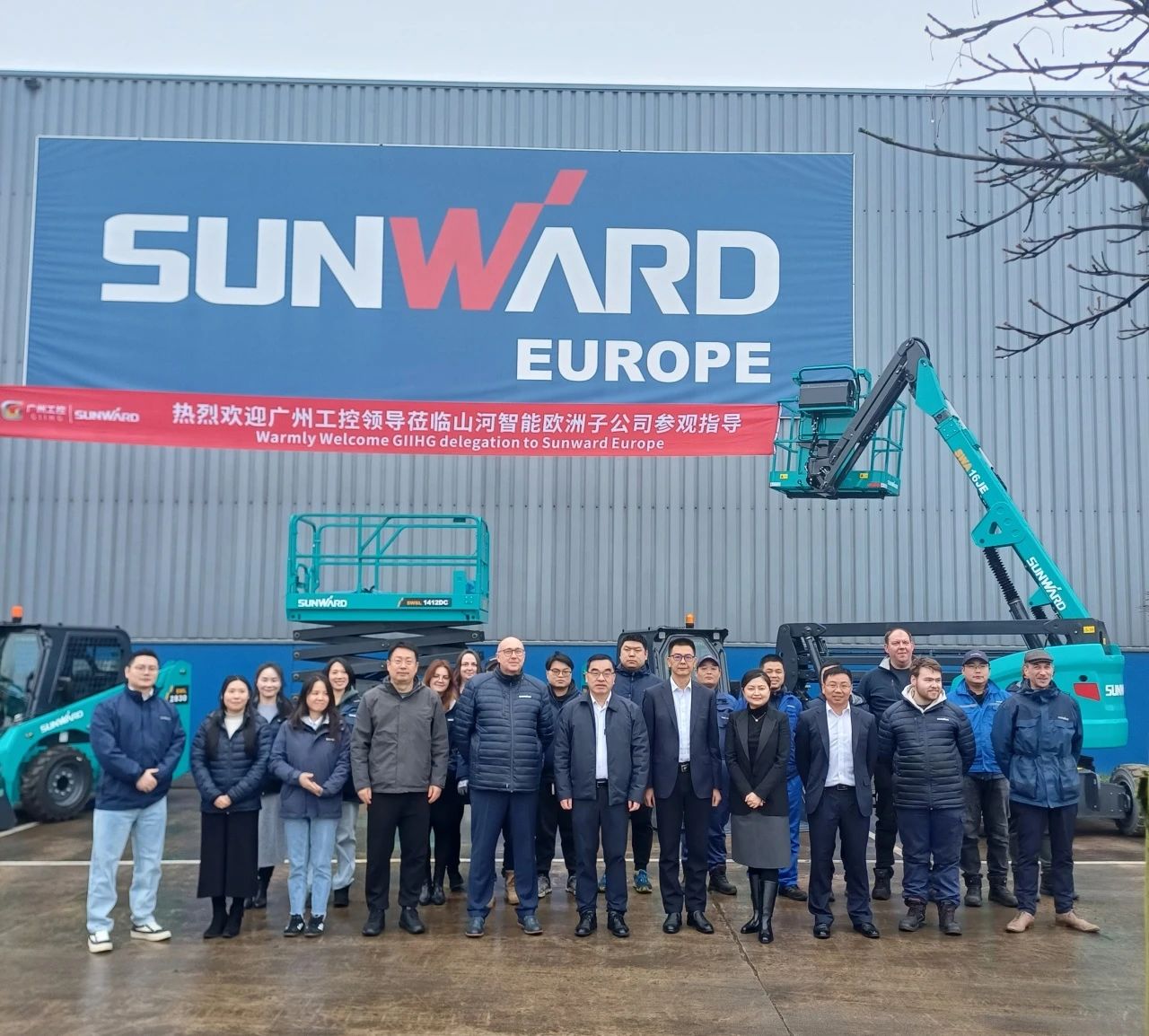 广州工控集团总司理王福铸率队考察云顶国际yd888智能欧洲子公司