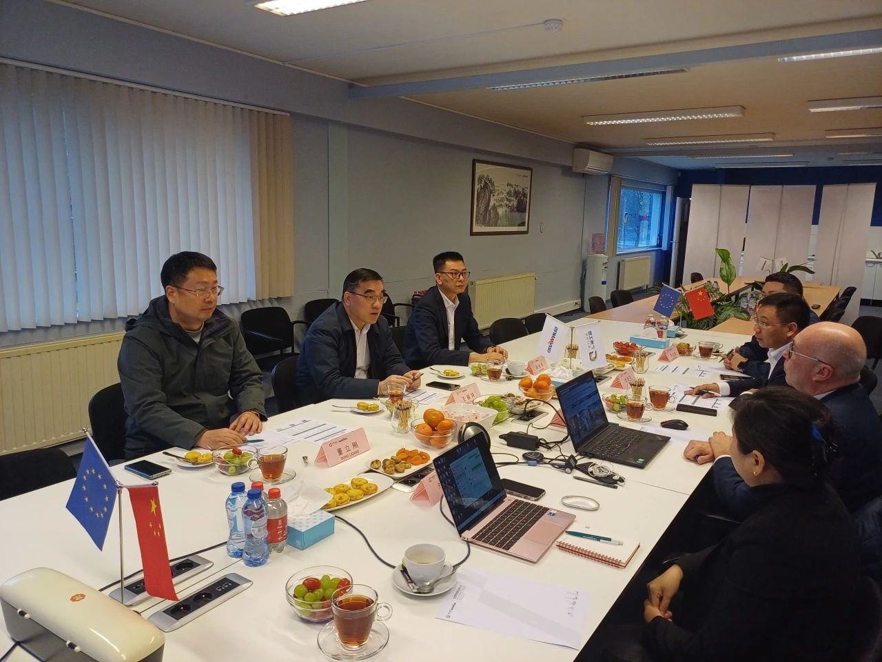 广州工控集团总司理王福铸率队考察云顶国际yd888智能欧洲子公司