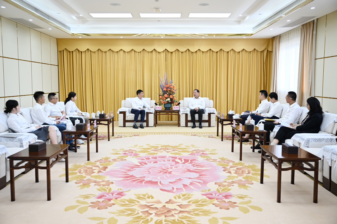 范少军会见云顶国际yd888智能董事长付向东