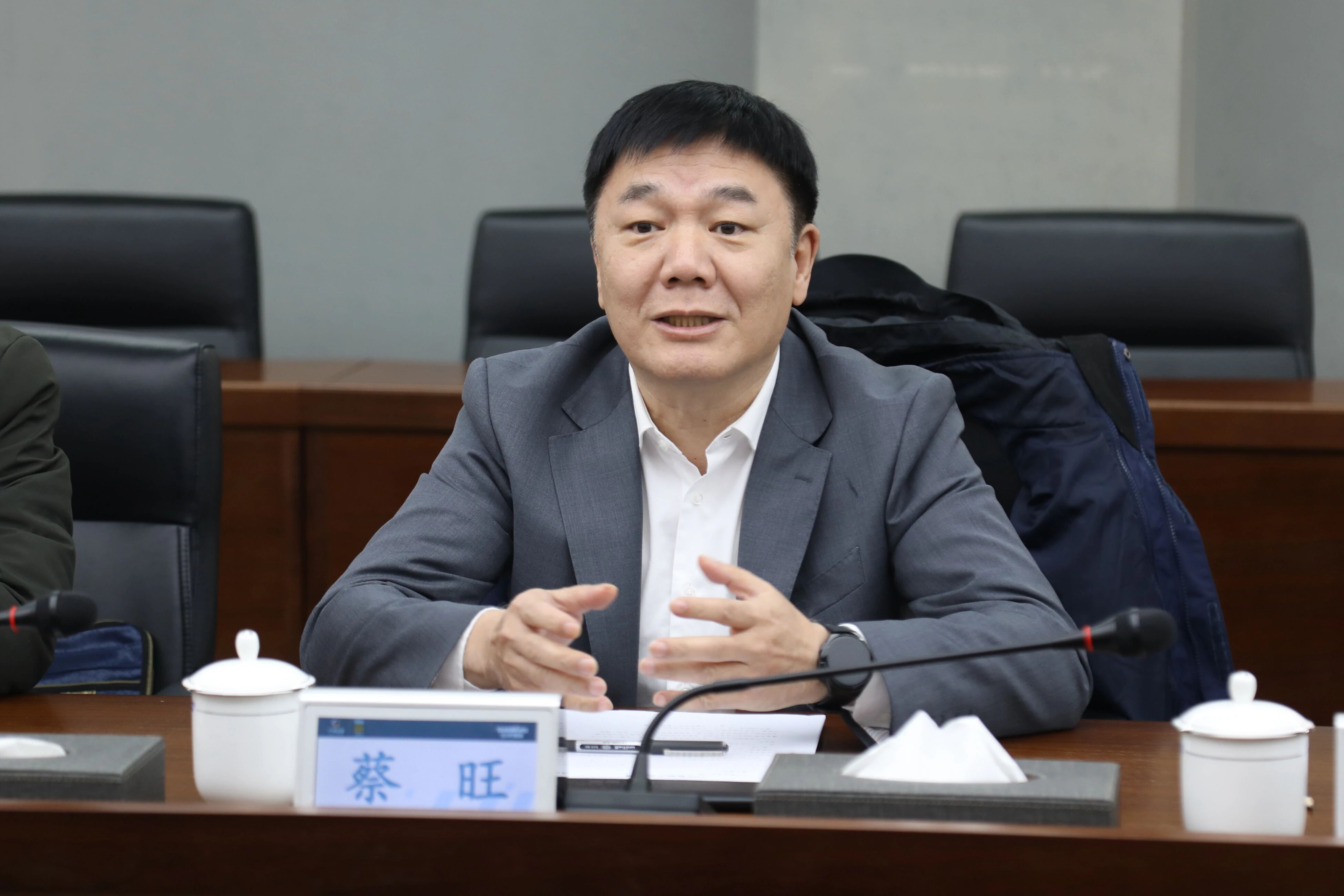 中国出口信用包管公司湖南分公司认真人蔡旺到访云顶国际yd888智能